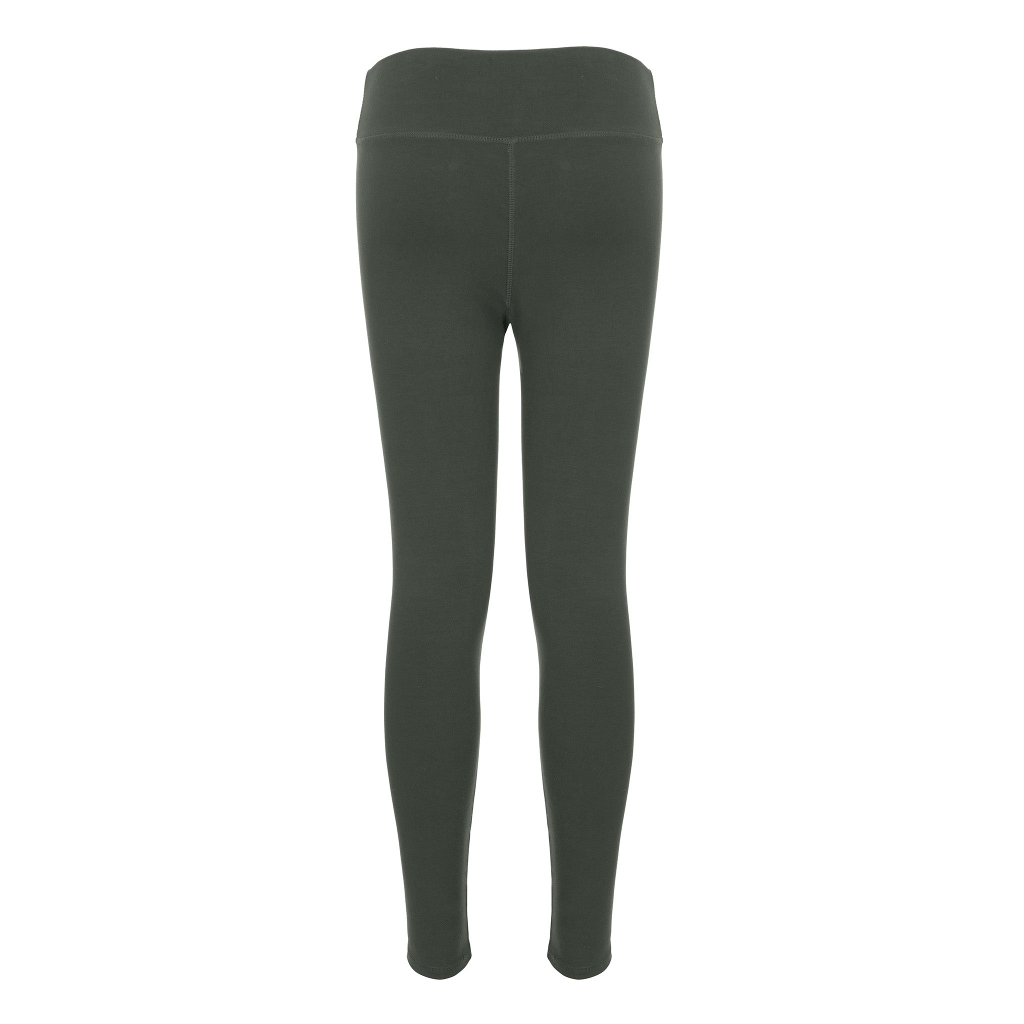 Green Leggings With Elasticated Waistband – The Pajama Factory