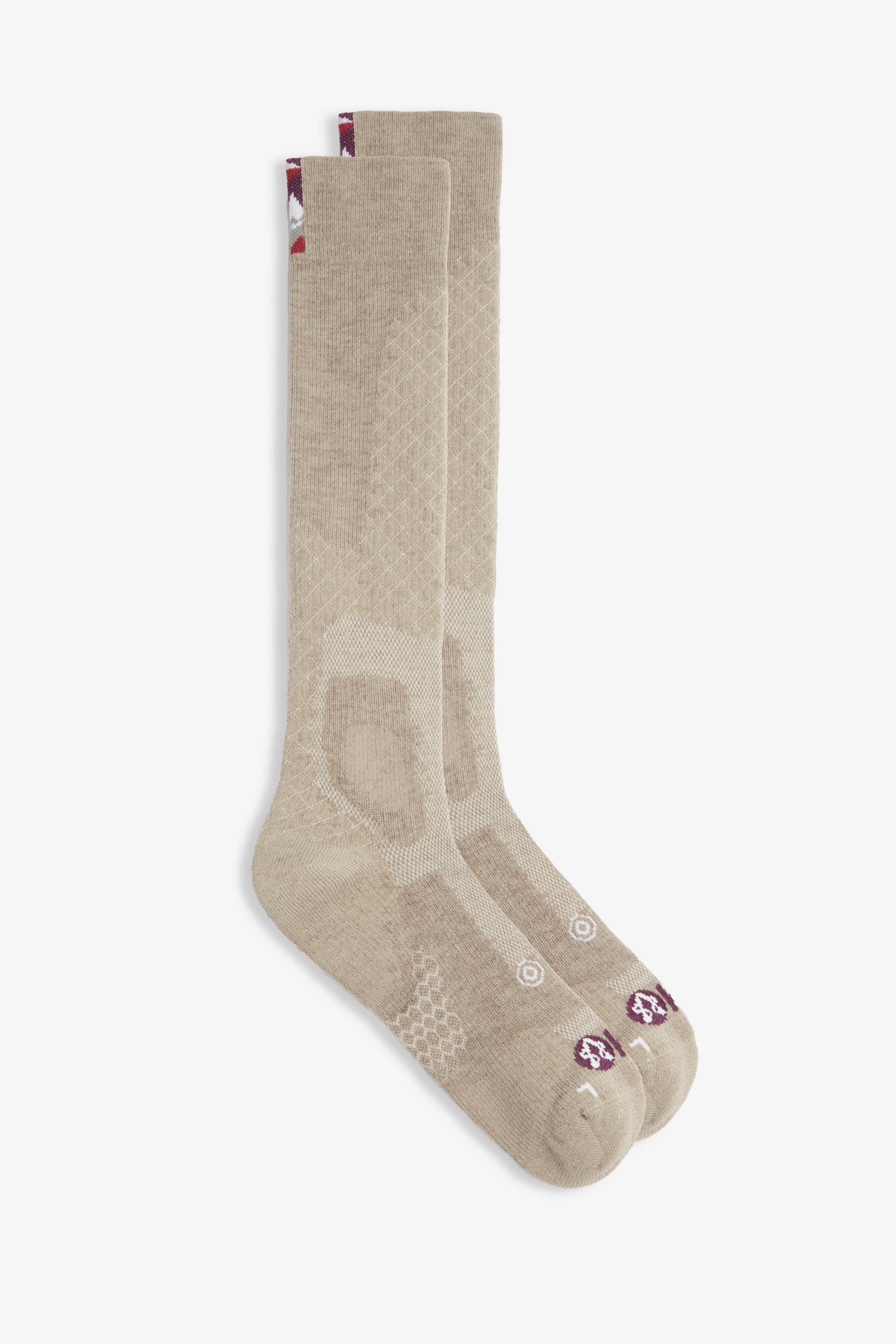 Upside Down Yak Wool Ski Socks