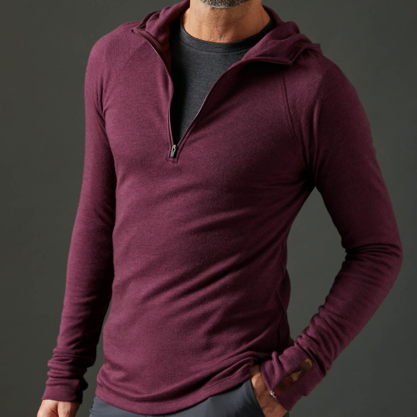 Men's Liberty Zip Hoodie - Deep Purple