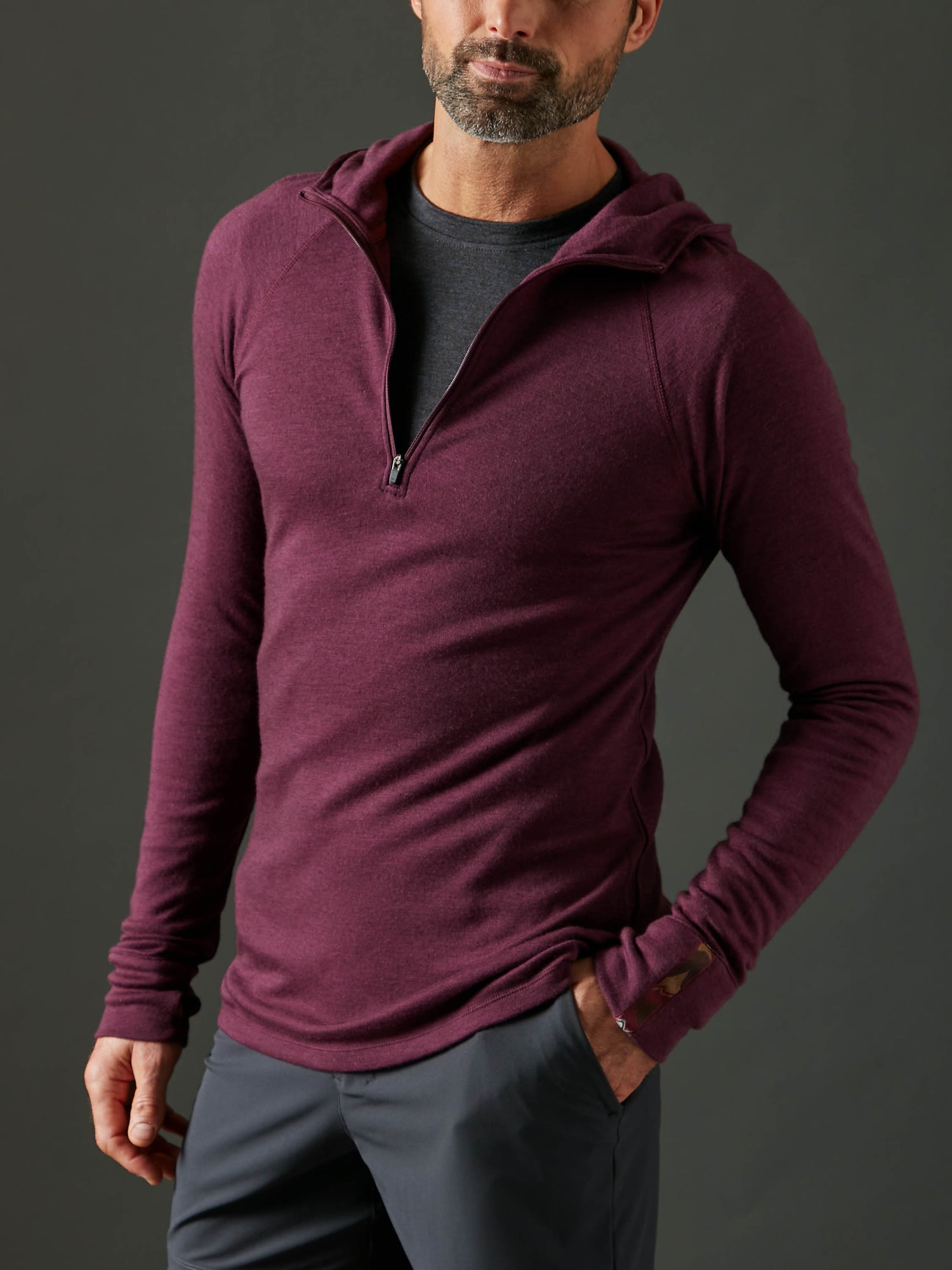 Men's Liberty Zip Hoodie - Deep Purple