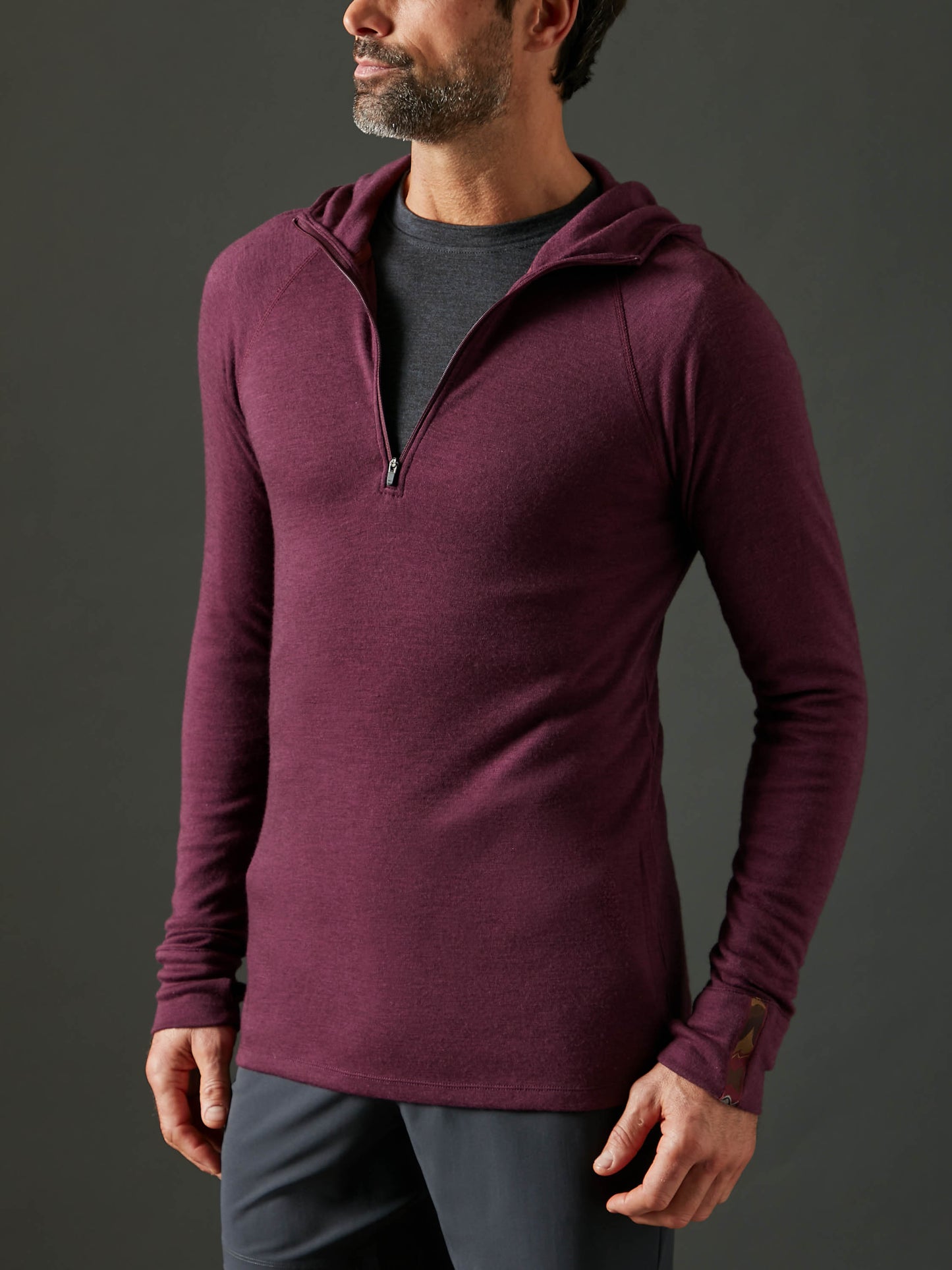 Men's Liberty Zip Hoodie - Deep Purple