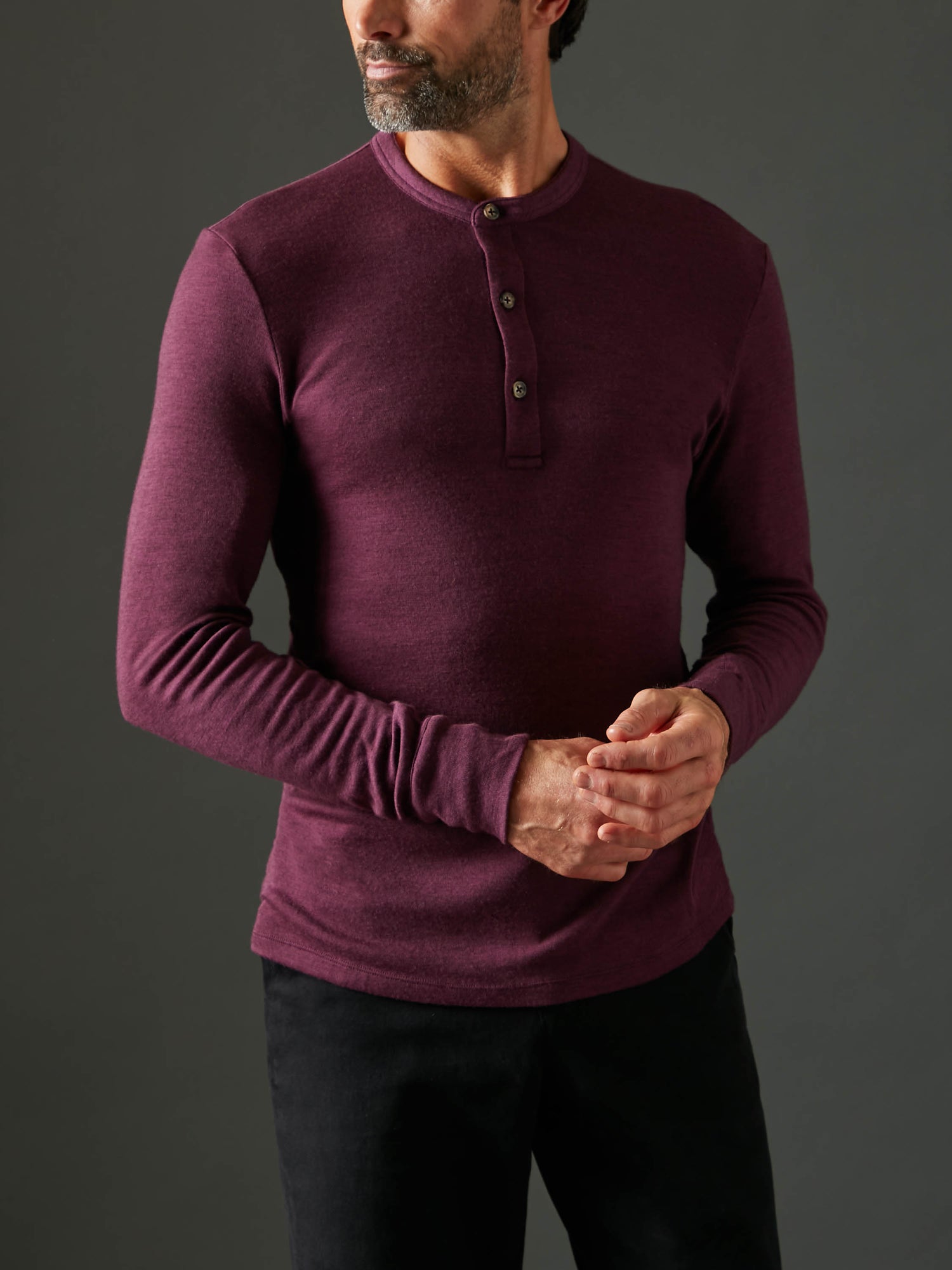 Men's Liberty Henley - Deep Purple