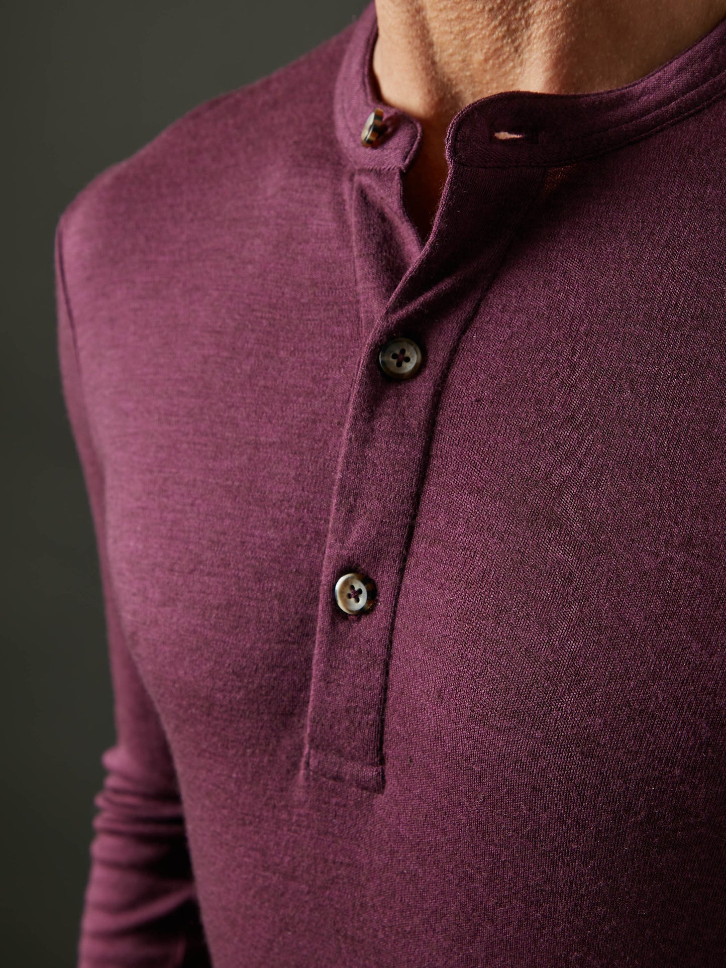 Men's Liberty Henley - Deep Purple