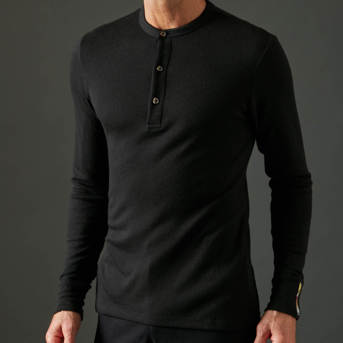 Men's Liberty Henley - Black