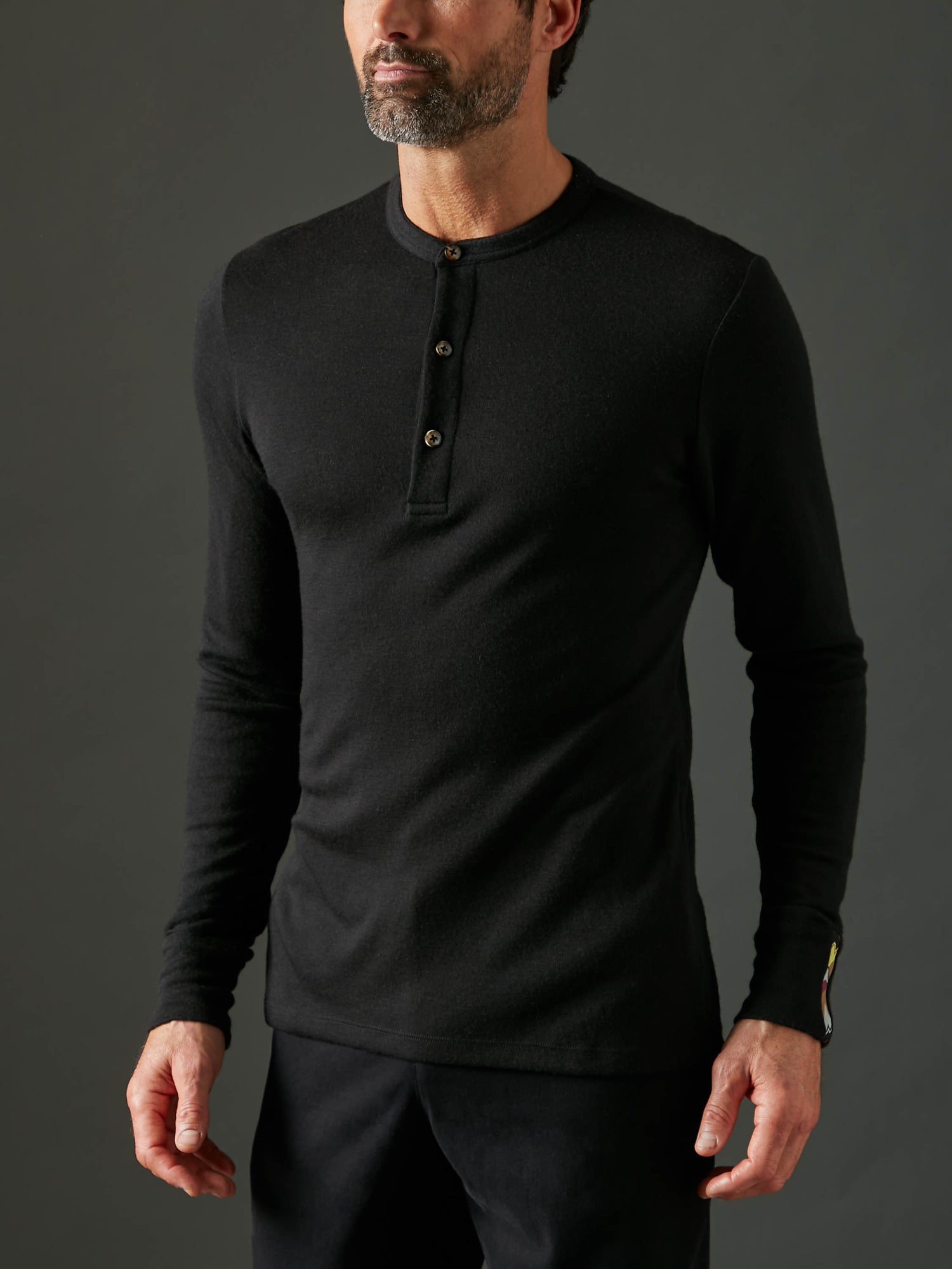 Men's Liberty Henley - Black