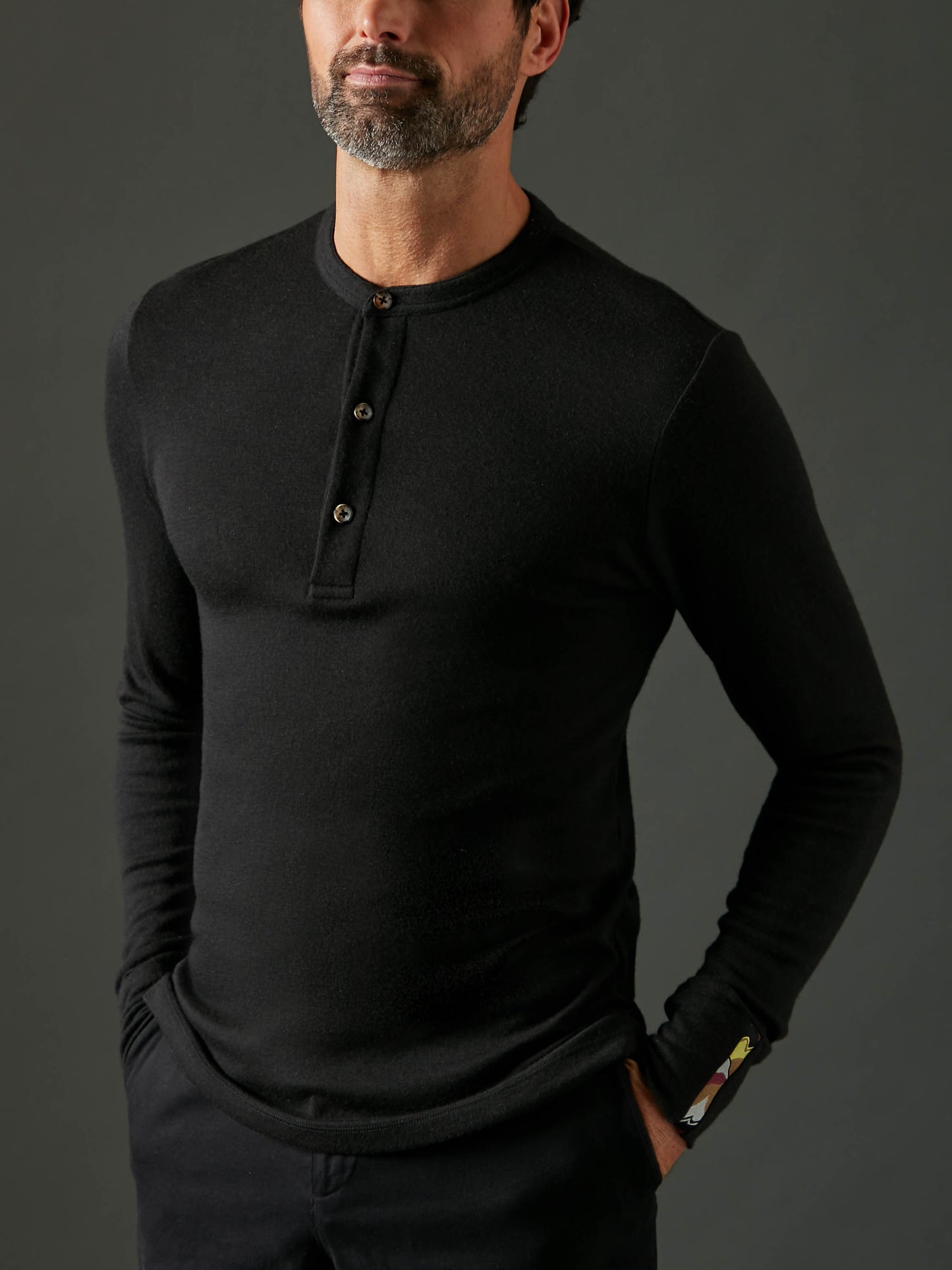 Men's Liberty Henley - Black