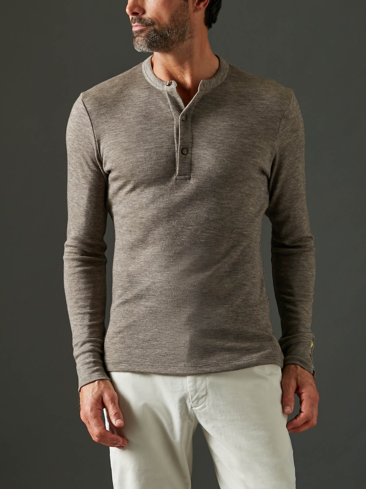 Men's Liberty Henley - Stone