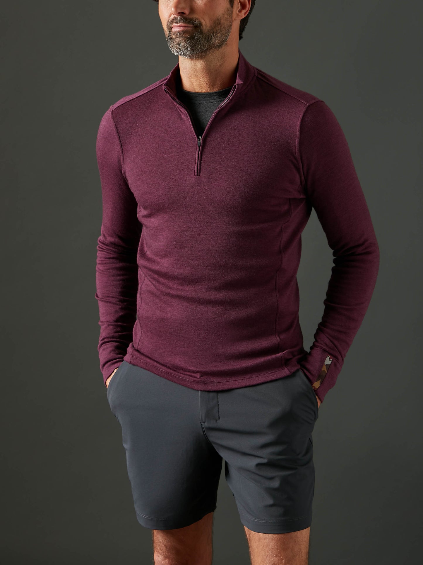 Men's Liberty Half Zip - Deep Purple