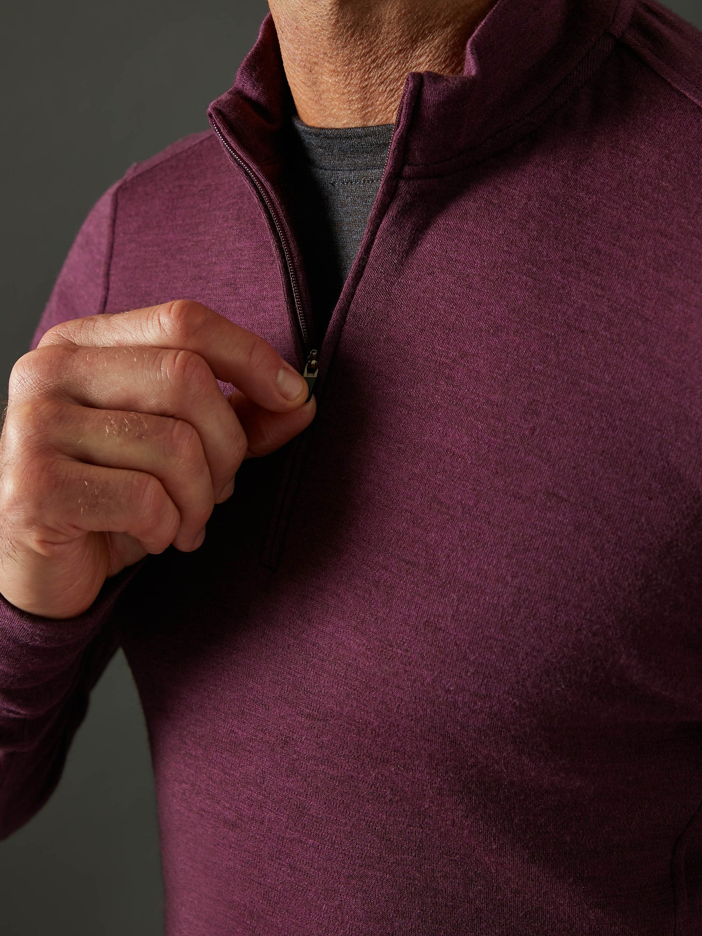 Men's Liberty Half Zip - Deep Purple