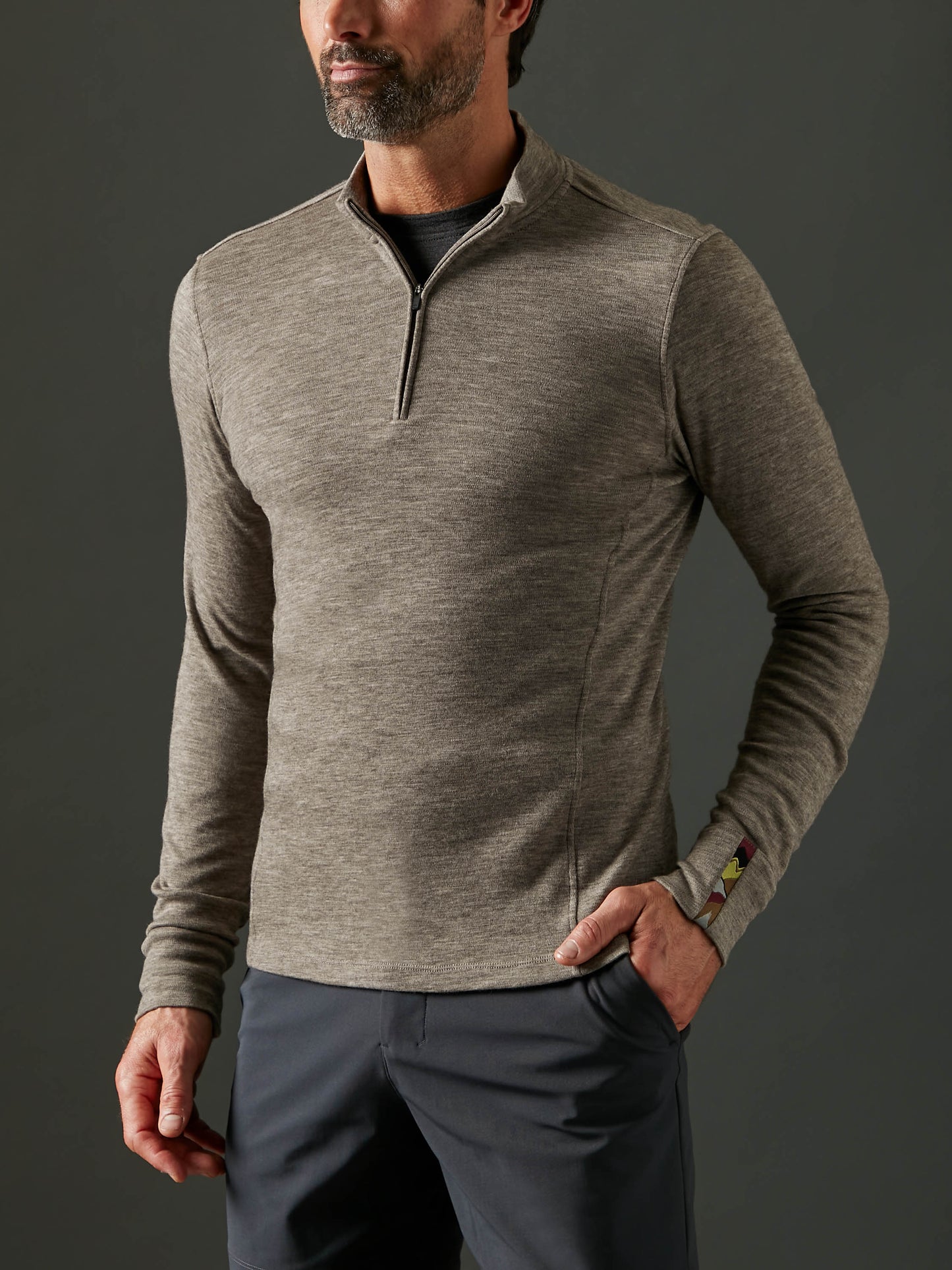 Men's Liberty Half Zip - Stone