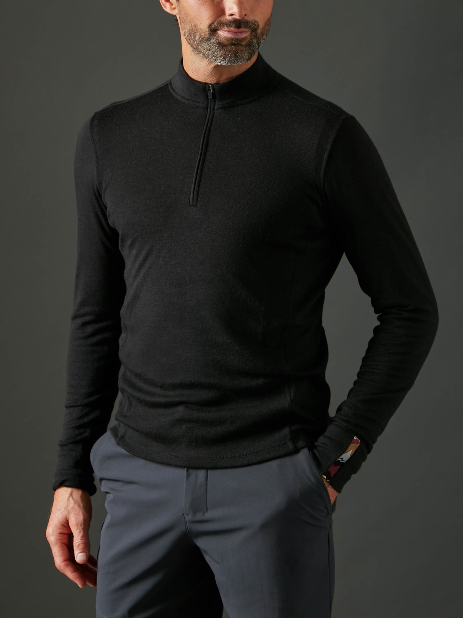 Men's Liberty Half Zip - Black