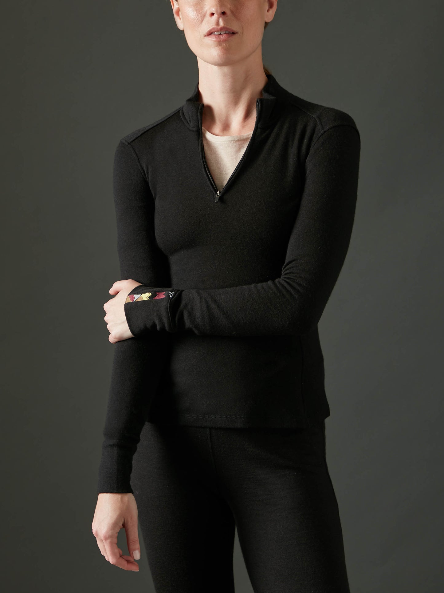 Women's Liberty Half Zip - Black