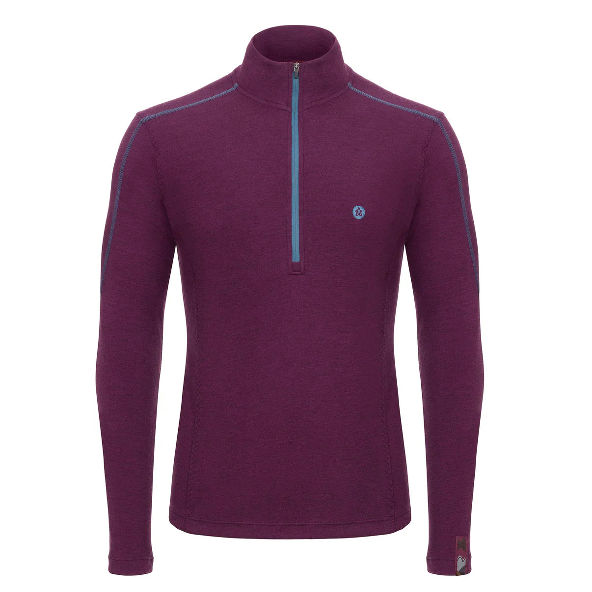 Men's Yardang Yak Wool Jersey - Deep Purple