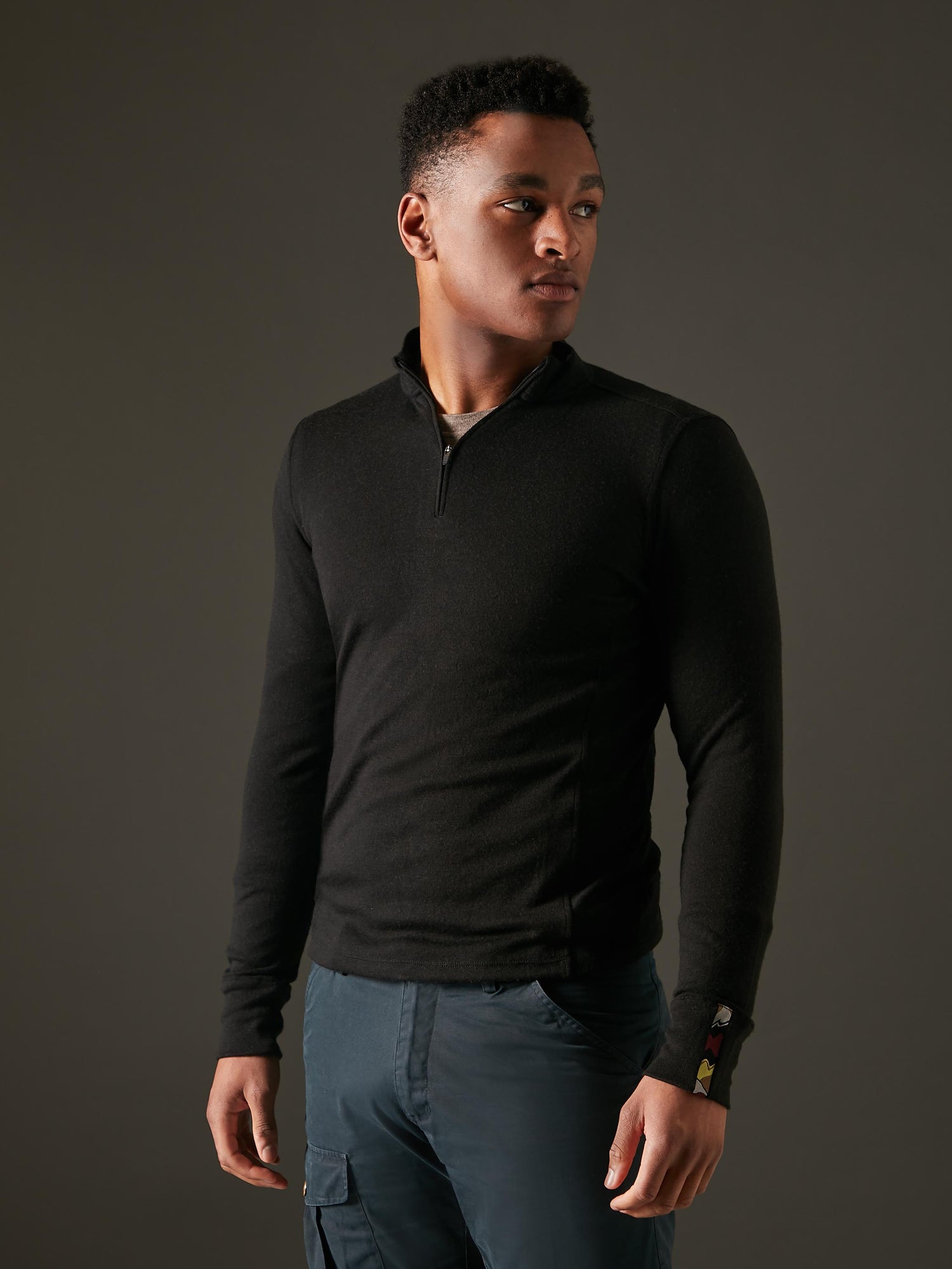 Men's Liberty Half Zip - Black