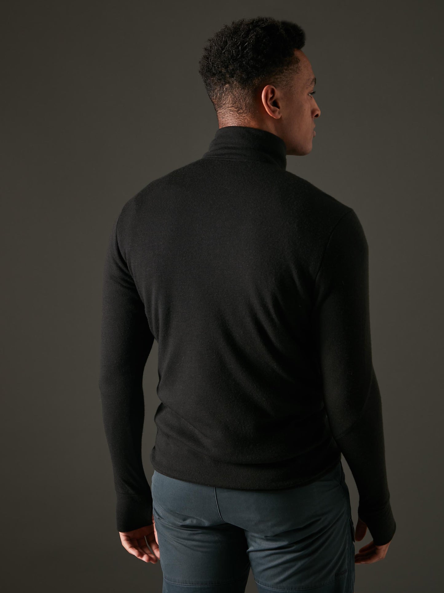 Men's Xenolith Yak Wool Sweater - Black